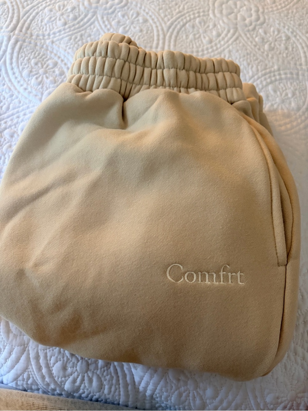 Comfrtr Men's Beige Sweatpants Joggers - Comfortable Fleece Lined